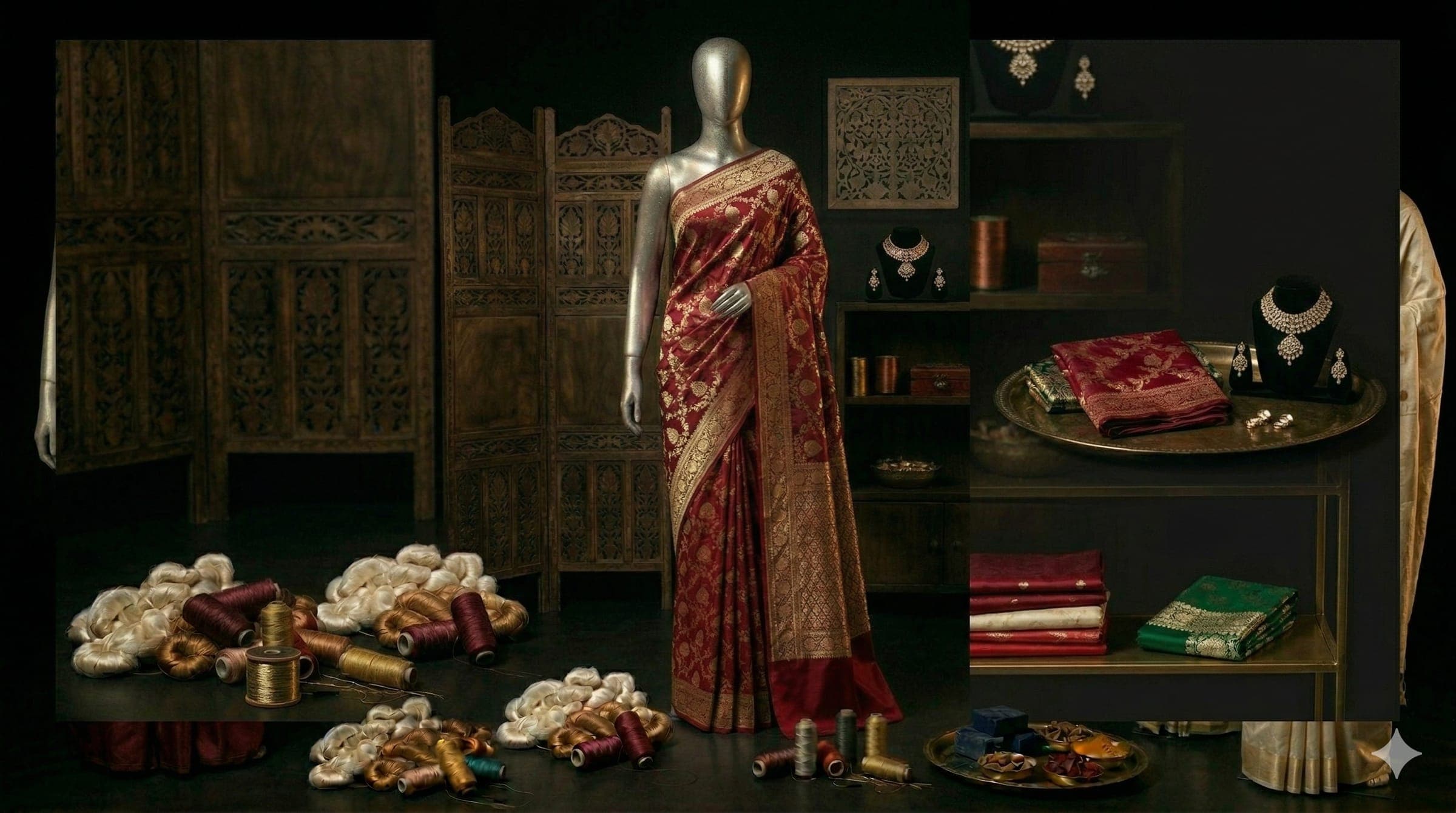 Royal Cotton Silk Saree (Design 7) Detailed