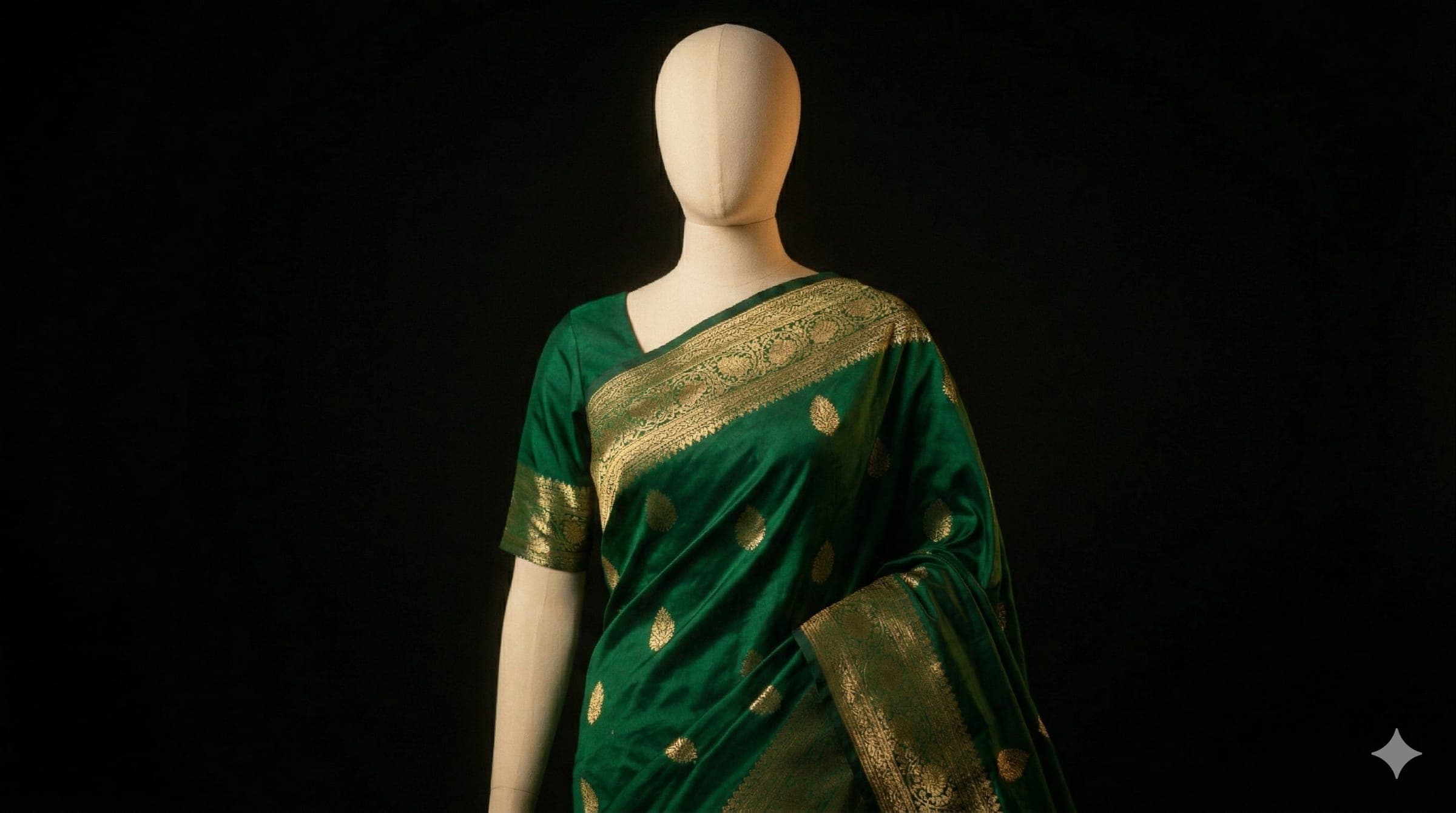 Handwoven Banarasi Silk Saree (Design 5) Detailed